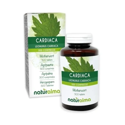 Imagen de Agripalma o Cardíaca (Leonurus cardiaca) hierba con flores Naturalma 150 g 300 comprimidos Complemento alimenticio Natural y Vegano