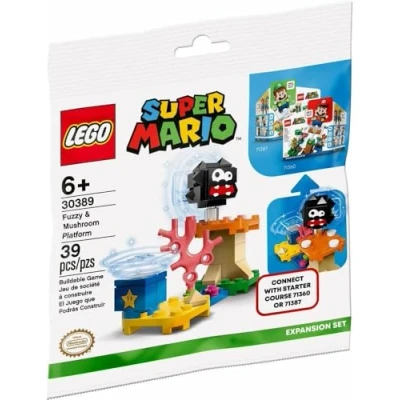 Imagen de LEGO 30389 Super Mario Polybeutel Set mit Plattform und Pilz