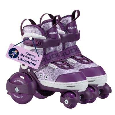 Imagen de HUDORA Roller Skates My First Quad en diferentes tallas y colores patines para niños hasta 20 kg ajustables de iniciación con ruedas grandes