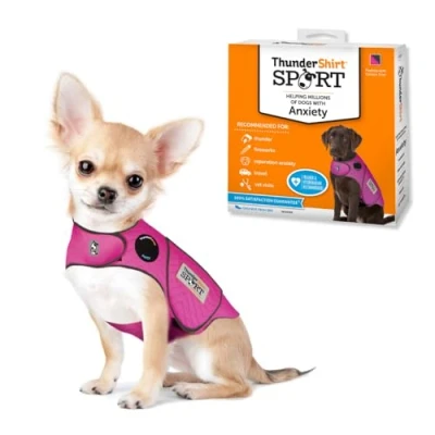 Imagen de Thundershirt Ropa para Perros Chaqueta de ansiedad Perros, Fucsia, XXS EE. UU