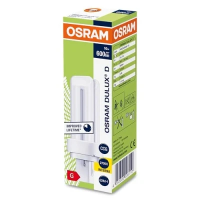 Imagen de OSRAM Dulux D 10 W/827 Lámpara fluorescente compacta
