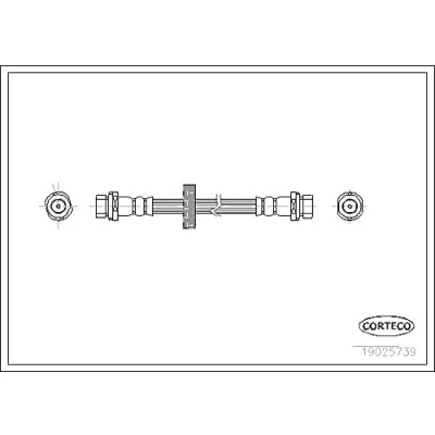 Imagen de CORTECO 19025739 Latiguillos de Freno Eje trasero 195 FORD: Focus Mk1 Hatchback, Familiar