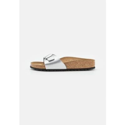 Imagen de Birkenstock Madrid BF Narrow Sandalias planas, Mujer, Talla: 38, Silver Zapatos
