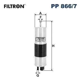 Imagen de FILTRON PP 866/7 Filtro Combustible de tubería 8 11 VOLVO: V90 II Familiar, XC90 II, XC60