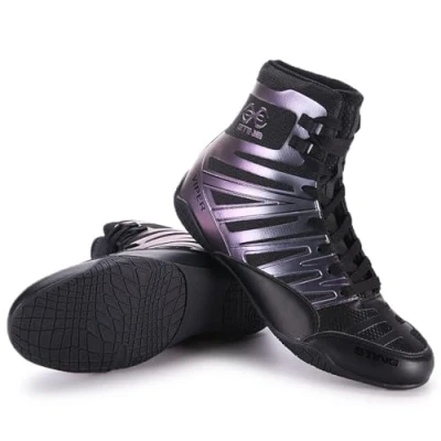 Imagen de Botas de Boxeo,botas boxeo,Zapatillas Lucha Suela Goma y Malla Transpirable para Entrenamiento Boxeo Ejercicio Fitness Artes Marciales Muay Thai,Hombres Mujeres Adultos,36 47 EU