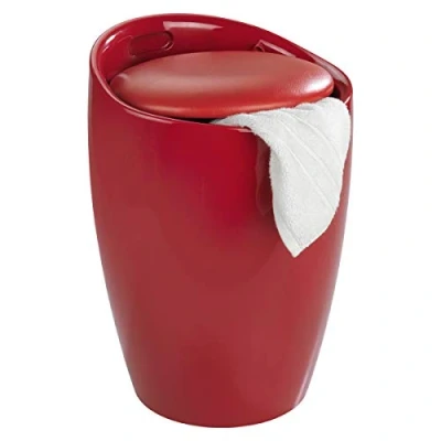 Imagen de Wenko Depósito para la Ropa y Taburete el baño Candy Rojo