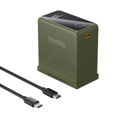 Imagen de SMALLRIG NP F970 10500mAh Batería de Repuesto para Sony F750 F550, PD 36W USB C 3.5H Carga Rápida, con Pantalla OLED Cámara, Monitor, Luz Video LED, Videocámara, Verde 4577
