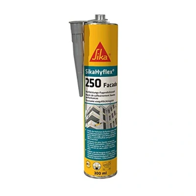 Imagen de SikaHyflex 250 Masilla para juntas fachadas (300 ml), color blanco, gris, 443701