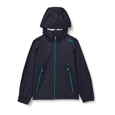 Imagen de CMP Chaqueta infantil de 2,5 capas con capucha fija, Antracita, 128