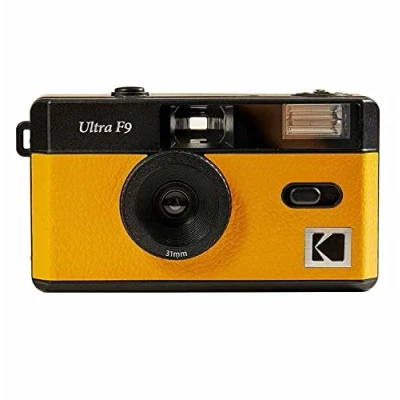 Imagen de Kodak Ultra F9 cámara de película 35 mm, Estilo Retro, sin Enfoque, Reutilizable, integrada en Flash, fácil Usar (Amarillo kodak)