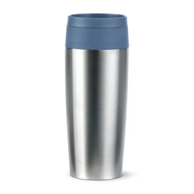 Imagen de Tefal ECO: Taza de Viaje, Tapa Quick Press, Acero Reciclado, Ecológica, Reutilizable, 100% Hermética, Sin BPA, Mantiene Bebidas Frías 8h y Calientes 4h, 360ml para Beber Fácilmente N2024110