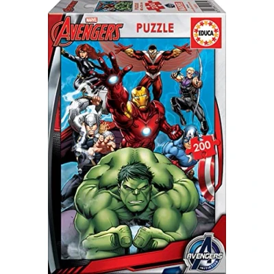 Imagen de Educa Puzzle Infantil Avengers. 200 Piezas Marvel. Medida aproximada una Vez montado: 40 x 28 cm. Compuesto por Grandes Perfectamente acabadas. + 6 años (15933)