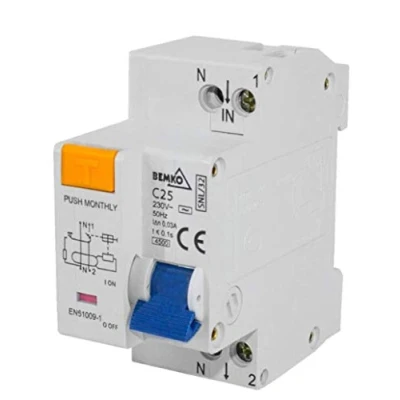 Imagen de Bemko A06 SNL 32 C16 Interruptor Combinado FI/LS 2P, Gris,