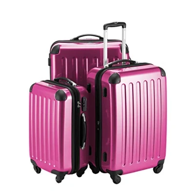 Imagen de Hauptstadtkoffer Alex, Maleta a Mano Rígida, Rosa (Magenta), Set de 3