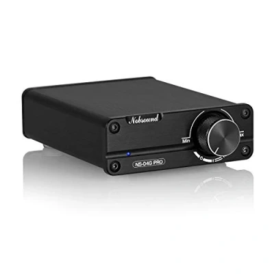 Imagen de Nobsound Mini Dual TPA3116 amplificador de potencia digital HiFi estéreo grado 2.0, 100 W x 2 con NE5532P preamplificador (negro/negro) (con fuente alimentación)