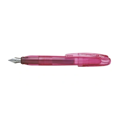 Imagen de Pentel TRFSP C Pluma Tradio formato MINI. Escritura en azul, rosa