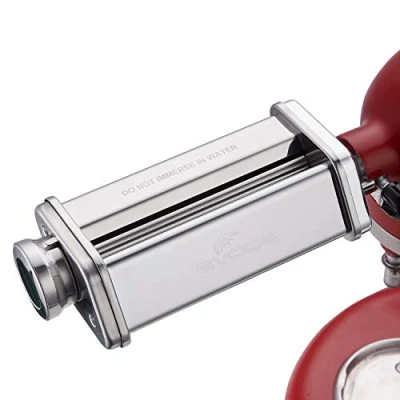 Imagen de GVODE Accesorio de Pasta para KitchenAid, Acero Inoxidable KitchenAid con 8 Botones Grosor Ajustable