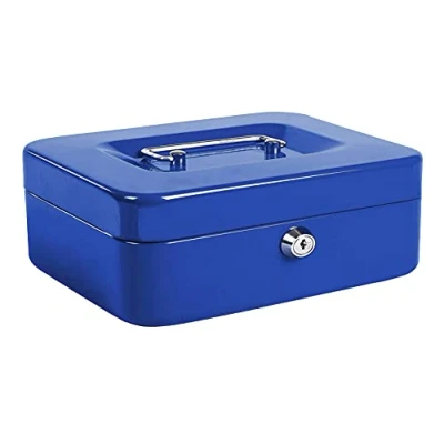 Imagen de Kippen 10033B4 Caja de caudales azul, medidas: 300 x 240 90 mm