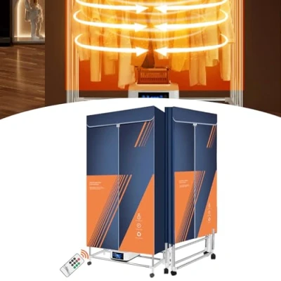 Imagen de Ddasam Secadora portatil Ropa,tendedero secador de Ropa electrico Capacidad 30kg, Temporizador 240 Min y Función Calefacción PTC, Reducción Ruido
