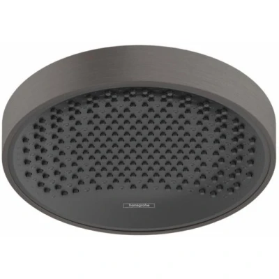 Imagen de hansgrohe Rainfinity Rociador de ducha 250, 1 tipo chorro, PowderRain, cromo negro cepillado, 26228340