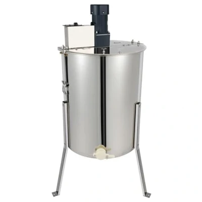 Imagen de Centrifugador eléctrico de miel, 140 W, 220 V, 4 marcos, centrifugado tangencial eléctrico, recolector acero inoxidable, extractor miel