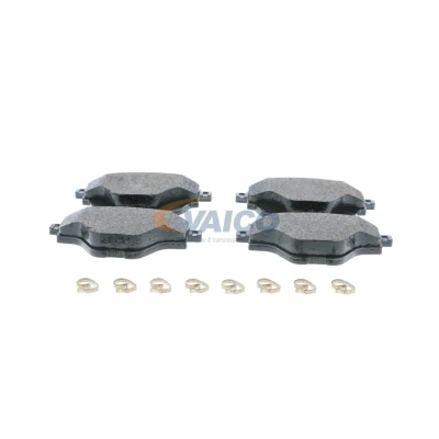 Imagen de VAICO V22 0463 Juego de pastillas freno Q+, calidad primer equipo Eje trasero excl. contacto avisador desgaste PEUGEOT: 308 II Hatchback