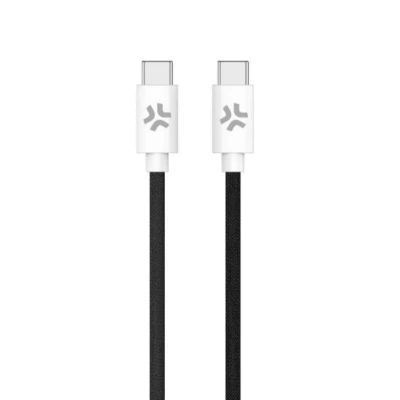Imagen de Celly USBCUSBCCOTTBK Cable USB para cargar negro