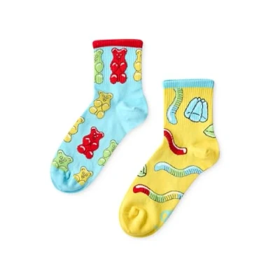 Imagen de Dedoles Calcetines Unisex Hombre Mujer y Niños Algodón muchos diseños divertidos Fútbol Bicicleta diferente izquierda derecha, color: Multicolor, diseño: Ositos de goma (de deporte), tamaño: 39 42