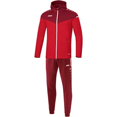 Imagen de JAKO Chándal para hombre de poliéster Champ 2.0 con capucha, rojo vino, XL, M9420