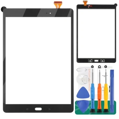 Imagen de SRJTEK pantalla de repuesto para Samsung Galaxy Tab A 9.7 pulgadas SM T550 T555 táctil digitalizador kit montaje vidrio (no LCD)