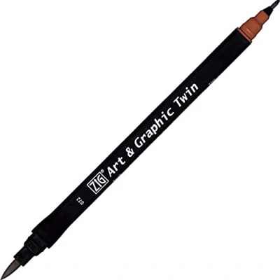 Imagen de Kuretake ZIG Art and Graphic Rotulador de doble punta 072, color arena oscura