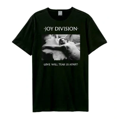 Imagen de Amplified Unisex Band T Shirt Joy Division Love Will Tear Us Apart, Gris Escuro, M