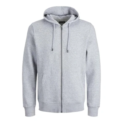 Imagen de Jack &amp; Jones Jjebradley ZIP HOOD Sudadera con cremallera, Hombre, Talla: 4XL, Light grey melange