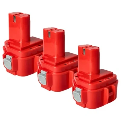 Imagen de vhbw 3X batería Compatible con Makita 6270DWE, 6270DWPE, 6271D, 6271DWAE, 6271DWAET2, 6271DWALE, 6271DWE Herramientas eléctricas (1500mAh NiMH 12V)