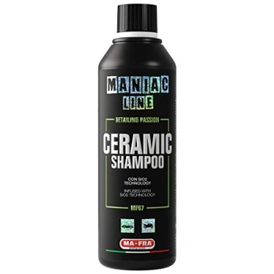 Imagen de Ma Fra Maniac Car Detailing Line, Ceramic Shampoo con SiO2 Technology, champú para coche 3 en 1 concentrado, lava, sella la carrocería, protege el de agentes químicos durante 90 días, formato