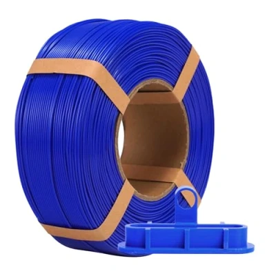 Imagen de eSUN Filamento de Recambio PLA+ 1,75 mm, PLA Plus Impresión 3D Sin Bobina, Precisión Dimensional +/ 0.03mm, 1KG (2.2 LBS) para Impresoras 3D,Azul