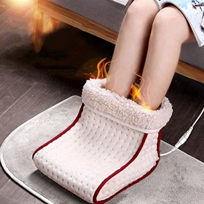 Imagen de YTFR Calentador de pies,Calentador pies Polar cómodo con calefacción eléctrica,Calentador eléctrico para Hombres y Mujeres fríos,Cómodo Forro vellón,Suave Transpirable