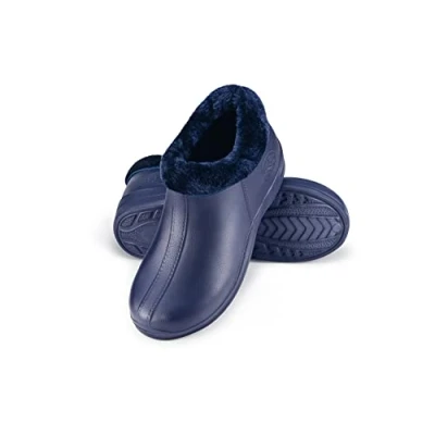 Imagen de ESTRO Botas de Lluvia Mujer Zuecos Hombre Invierno Goma con Forro A16 (36, Azul Oscuro)