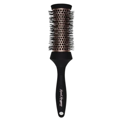 Imagen de Denman Medium Thermo Ceramic Hourglass Hot Curl Brush, Hair Curling Brush for Blow Drying, Straightening, Defined Curls, Volume &amp; Root Lift Rose Gold Black