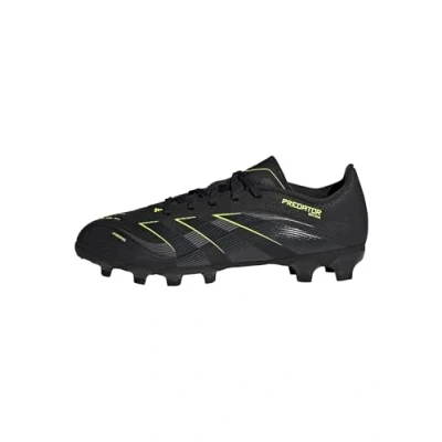 Imagen de adidas Performance Predator League Unisex Botas de fútbol con tacos para niños, Talla: 30, Core black/carbon/lucid lemon Zapatos