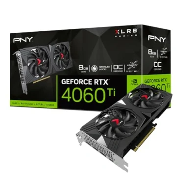 Imagen de PNY Tarjeta Grafica GeForce RTX™ 4060 Ti 8GB XLR8 Gaming Verto Overclocked Dual Fan DLSS 3