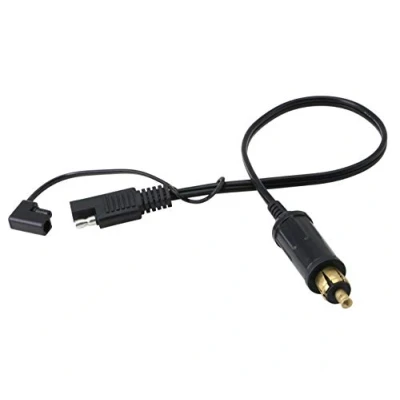 Imagen de CERRXIAN Enchufe DIN Hella Powerlet a adaptador SAE, compatible con toma de alimentación OEM, para motocicletas Triumph, Victory o Ducati Multistrada