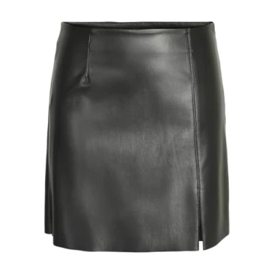 Imagen de Noisy may Nmclara Penny PU HW Slit Falda Noos, Negro, S para Mujer
