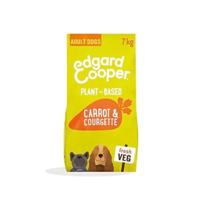 Imagen de Edgard &amp; Cooper Pienso para Perros Adultos, (Zanahoria Calabacin, 7kg) Comida Seca Natural Sin Gluten Vegano, Alimentación Sana Sabrosa y Equilibrada