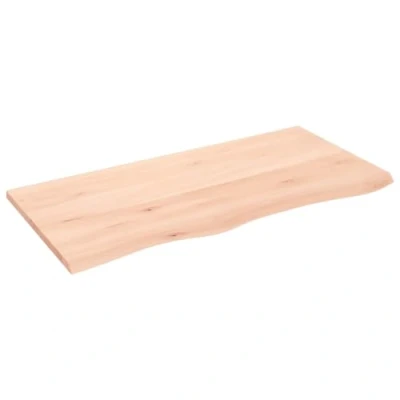 Imagen de vidaXL Tablero de Mesa, Superficie Estantería, Repuesto, Mesa Comedor, Madera Maciza Roble sin Tratar