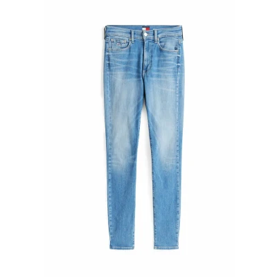 Imagen de Tommy Jeans Sylvia Faded Vaqueros slim fit, Mujer, Talla: 24x28, Denim medium