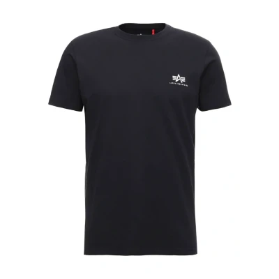 Imagen de Alpha Industries Small LOGO Camiseta estampada, Hombre, Talla: Small, Rep blue