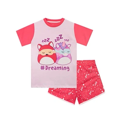 Imagen de Squishmallows Pijama Conjunto de Corto para niña Rosa 10 11 años