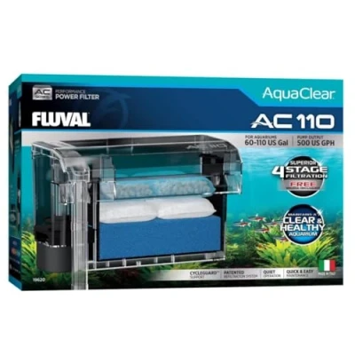 Imagen de Fluval Filtro de Mochila para Acuario AquaClear AC110, 1890 lph