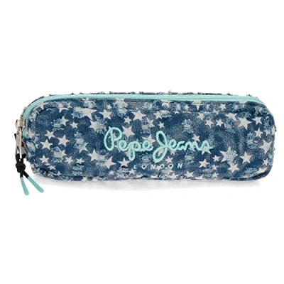 Imagen de Pepe Jeans Denim Star Estuche Azul 22x7x3 cms Poliéster